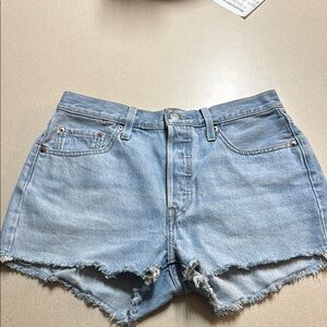 Levi's Light Wash Jean Shorts